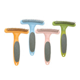 Maxbell Pet Grooming Brush Tangles Removing Undercoat Rake for Pet Supplies Kitten Green