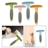 Maxbell Pet Grooming Brush Tangles Removing Undercoat Rake for Pet Supplies Kitten Green