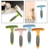 Maxbell Pet Grooming Brush Tangles Removing Undercoat Rake for Pet Supplies Kitten Green