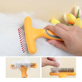 Maxbell Pet Grooming Brush Tangles Removing Undercoat Rake for Pet Supplies Kitten Green