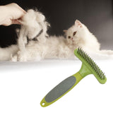 Maxbell Pet Grooming Brush Tangles Removing Undercoat Rake for Pet Supplies Kitten Green