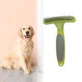 Maxbell Pet Grooming Brush Tangles Removing Undercoat Rake for Pet Supplies Kitten Green