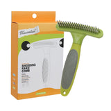 Maxbell Pet Grooming Brush Tangles Removing Undercoat Rake for Pet Supplies Kitten Green