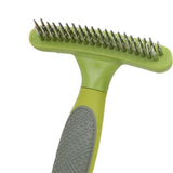 Maxbell Pet Grooming Brush Tangles Removing Undercoat Rake for Pet Supplies Kitten Green