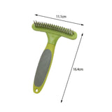 Maxbell Pet Grooming Brush Tangles Removing Undercoat Rake for Pet Supplies Kitten Green