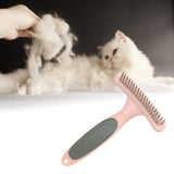Maxbell Pet Grooming Brush Tangles Removing Undercoat Rake for Pet Supplies Kitten Pink