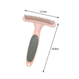 Maxbell Pet Grooming Brush Tangles Removing Undercoat Rake for Pet Supplies Kitten Pink