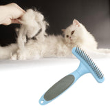 Maxbell Pet Grooming Brush Tangles Removing Undercoat Rake for Pet Supplies Kitten Blue