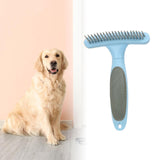 Maxbell Pet Grooming Brush Tangles Removing Undercoat Rake for Pet Supplies Kitten Blue