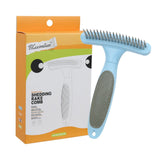 Maxbell Pet Grooming Brush Tangles Removing Undercoat Rake for Pet Supplies Kitten Blue