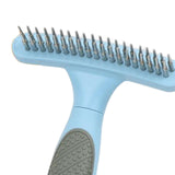 Maxbell Pet Grooming Brush Tangles Removing Undercoat Rake for Pet Supplies Kitten Blue