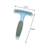 Maxbell Pet Grooming Brush Tangles Removing Undercoat Rake for Pet Supplies Kitten Blue