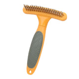 Maxbell Pet Grooming Brush Tangles Removing Undercoat Rake for Pet Supplies Kitten Orange