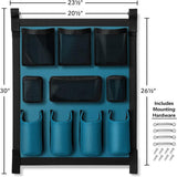 Maxbell Horse Trailer Grooming Bag Organizer Stall Equine Long Caddy blue