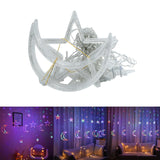 Maxbell Moon Star String Lights Hanging Lights Curtain Lights for Home Colorful