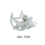 Maxbell Moon Star String Lights Hanging Lights Curtain Lights for Home Warm White