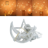 Maxbell Moon Star String Lights Hanging Lights Curtain Lights for Home Warm White