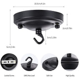 Maxbell Ceiling Light Canopy Kit Metal Ceiling Hook Plate Holder Easily Install