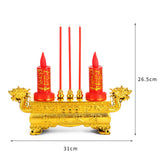 Maxbell LED Electronic Incense Burner Vintage Style Censer for Buddha Temple Worship