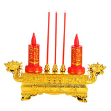 Maxbell LED Electronic Incense Burner Vintage Style Censer for Buddha Temple Worship