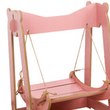 Maxbell Cat Hammock Bed Lounger Scratching Rope Pet Hanging Swing for Rabbit Kitten Pink