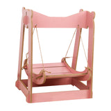 Maxbell Cat Hammock Bed Lounger Scratching Rope Pet Hanging Swing for Rabbit Kitten Pink