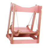 Maxbell Cat Hammock Bed Lounger Scratching Rope Pet Hanging Swing for Rabbit Kitten Pink