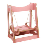 Maxbell Cat Hammock Bed Lounger Scratching Rope Pet Hanging Swing for Rabbit Kitten Pink