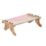 Maxbell Cat Window Perch Hammock Seat Cat Shelf Durable for Indoor Cats Space Saving Grey Pink