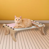 Maxbell Cat Window Perch Hammock Seat Cat Shelf Durable for Indoor Cats Space Saving Grey Pink