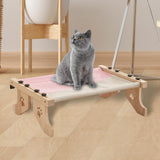 Maxbell Cat Window Perch Hammock Seat Cat Shelf Durable for Indoor Cats Space Saving Grey Pink