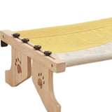 Maxbell Cat Window Perch Hammock Seat Cat Shelf Durable for Indoor Cats Space Saving Gray Yellow