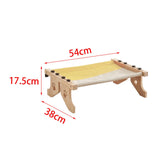 Maxbell Cat Window Perch Hammock Seat Cat Shelf Durable for Indoor Cats Space Saving Gray Yellow