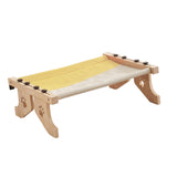 Maxbell Cat Window Perch Hammock Seat Cat Shelf Durable for Indoor Cats Space Saving Gray Yellow