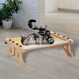 Maxbell Cat Window Perch Hammock Seat Cat Shelf Durable for Indoor Cats Space Saving Gray Yellow