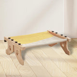 Maxbell Cat Window Perch Hammock Seat Cat Shelf Durable for Indoor Cats Space Saving Gray Yellow