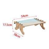 Maxbell Cat Window Perch Hammock Seat Cat Shelf Durable for Indoor Cats Space Saving Gray Blue