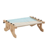 Maxbell Cat Window Perch Hammock Seat Cat Shelf Durable for Indoor Cats Space Saving Gray Blue