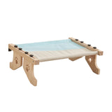 Maxbell Cat Window Perch Hammock Seat Cat Shelf Durable for Indoor Cats Space Saving Gray Blue