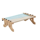 Maxbell Cat Window Perch Hammock Seat Cat Shelf Durable for Indoor Cats Space Saving Gray Blue