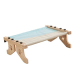 Maxbell Cat Window Perch Hammock Seat Cat Shelf Durable for Indoor Cats Space Saving Gray Blue