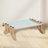 Maxbell Cat Window Perch Hammock Seat Cat Shelf Durable for Indoor Cats Space Saving Gray Blue