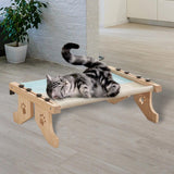 Maxbell Cat Window Perch Hammock Seat Cat Shelf Durable for Indoor Cats Space Saving Gray Blue