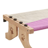 Maxbell Cat Window Perch Hammock Seat Cat Shelf Durable for Indoor Cats Space Saving Gray Violet