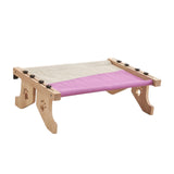 Maxbell Cat Window Perch Hammock Seat Cat Shelf Durable for Indoor Cats Space Saving Gray Violet