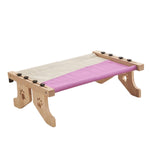 Maxbell Cat Window Perch Hammock Seat Cat Shelf Durable for Indoor Cats Space Saving Gray Violet