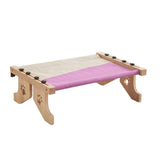 Maxbell Cat Window Perch Hammock Seat Cat Shelf Durable for Indoor Cats Space Saving Gray Violet