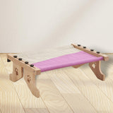Maxbell Cat Window Perch Hammock Seat Cat Shelf Durable for Indoor Cats Space Saving Gray Violet