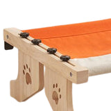 Maxbell Cat Window Perch Hammock Seat Cat Shelf Durable for Indoor Cats Space Saving Grey Orange