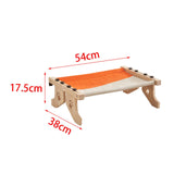 Maxbell Cat Window Perch Hammock Seat Cat Shelf Durable for Indoor Cats Space Saving Grey Orange